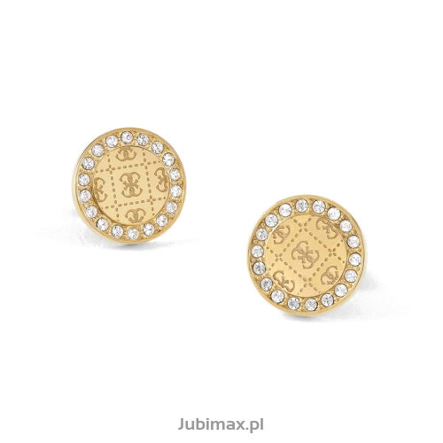 Kolczyki Guess UBE01161JWYGT-U Round Harmony