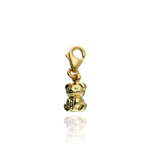 Zawieszka złota pr.585 charms wiszący miś