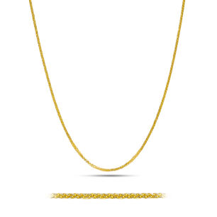 Łańcuszek złoty pr.333 spiga diamentowana 40cm