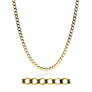 Łańcuszek złoty pr.333 pancerka 55 cm