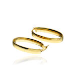 Kolczyki złote pr.585 owalne