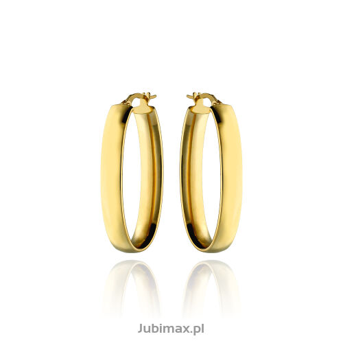Kolczyki złote pr.585 owalne