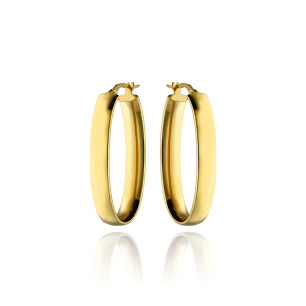 Kolczyki złote pr.585 owalne