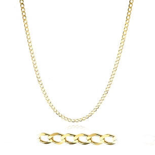 Łańcuszek złoty pr.333 pancerka 55 cm