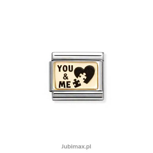 Nomination Link Gold 18K 030166-71 Ty i Ja puzel