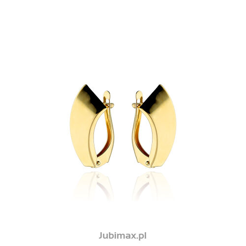 Kolczyki złote pr.375 gładkie