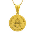 Medalik złoty pr.585 Papież