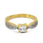 Pierścionek złoty pr.333 z cyrkoniami r13