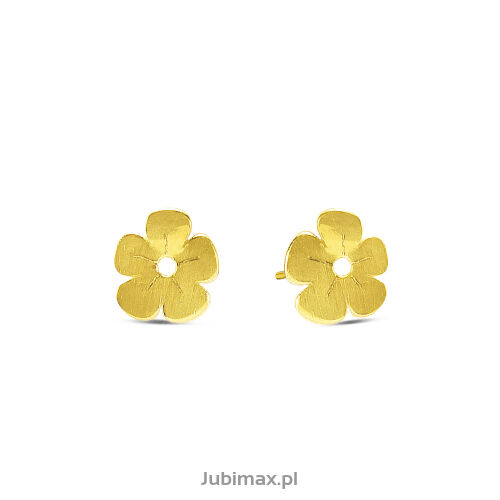 Kolczyki złote pr.585 kwiatki