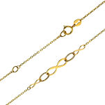 Naszyjnik złoty pr.333 nieskończoność 45cm