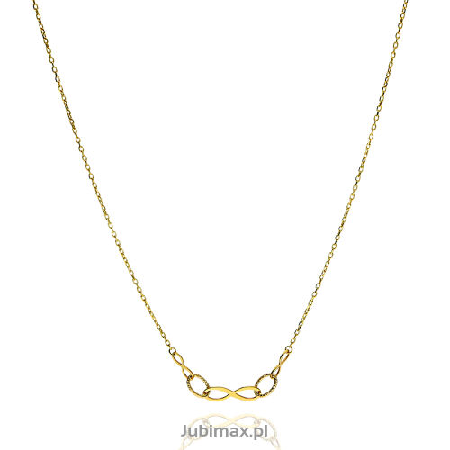 Naszyjnik złoty pr.333 nieskończoność 45cm