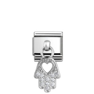 Nomination Link Silver 925 331800-20 Ręka Fatimy