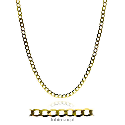 Łańcuszek złoty pr.333 pancerka 50cm