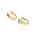 Kolczyki złote pr.375 z białym złotem