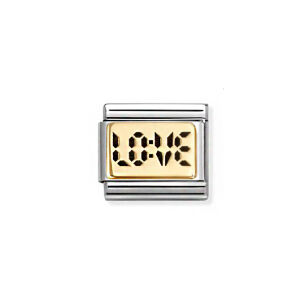 Nomination Link Gold 18K 030166-70 Miłość cyfrowa