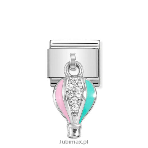 Nomination Link Silver 925 331815-13 Balon z cyrkoniami