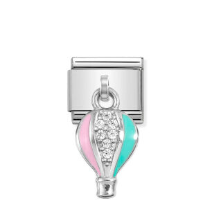 Nomination Link Silver 925 331815-13 Balon z cyrkoniami