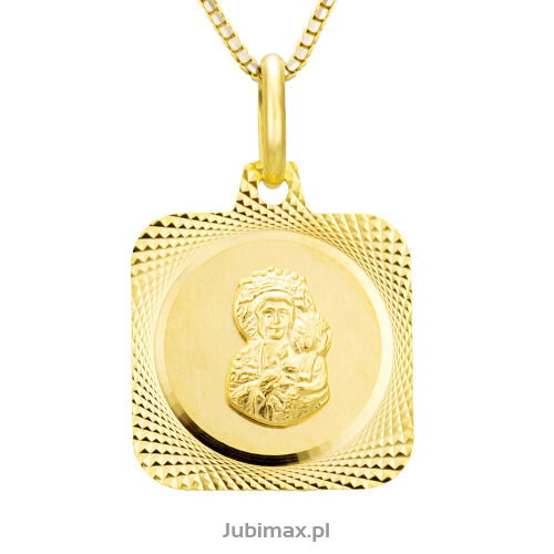 Medalik złoty pr.333 Matka Boska