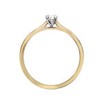 Pierścionek z brylantem 0,36ct r14