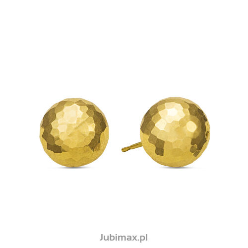 Kolczyki złote pr.585 kulki