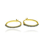 Kolczyki złote pr.333 z cyrkoniami koła