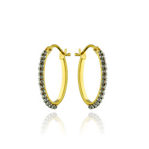 Kolczyki złote pr.333 z cyrkoniami koła