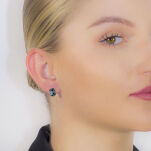 Kolczyki london blue topazy 6,50ct i brylanty - 3