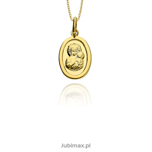 Medalik złoty pr.585 Matka Boska