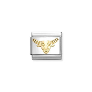 Nomination Link Gold 18K 030167-02 Byk diamentowany