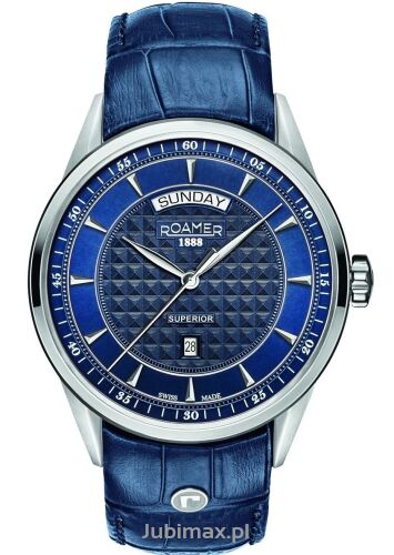 Zegarek ROAMER 508293 41 45 05 Superior Day Date