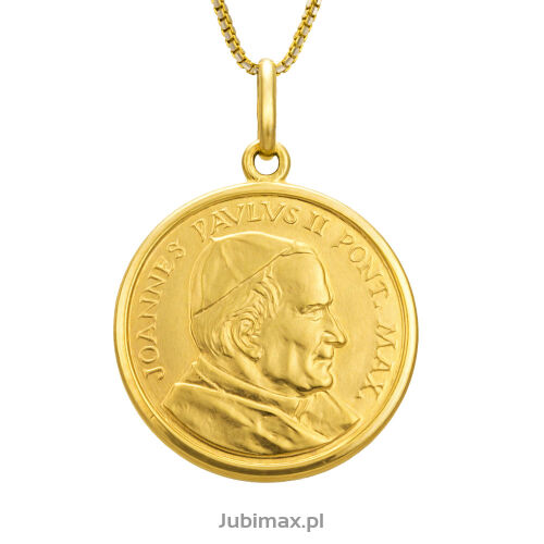 Medalik złoty pr.333 Papież