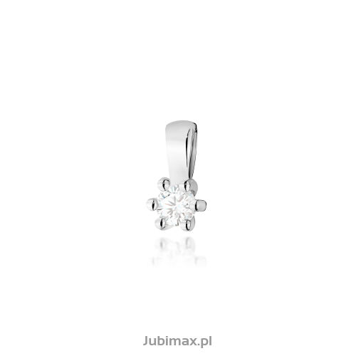 Zawieszka z brylantem Z0000 0,08ct białe złoto