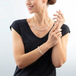 Bransoletka Coeur de Lion 1136-30-1816 Dancing Crystals & Pearls gold - 3