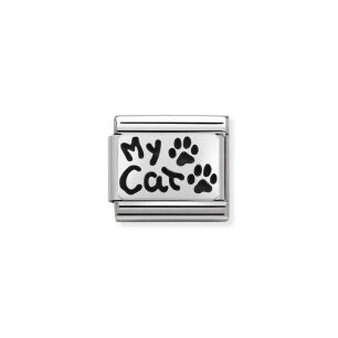 Nomination Link Silver 925 330102-36 Mój kot