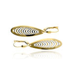 Kolczyki złote pr.375 owalne ażurowe