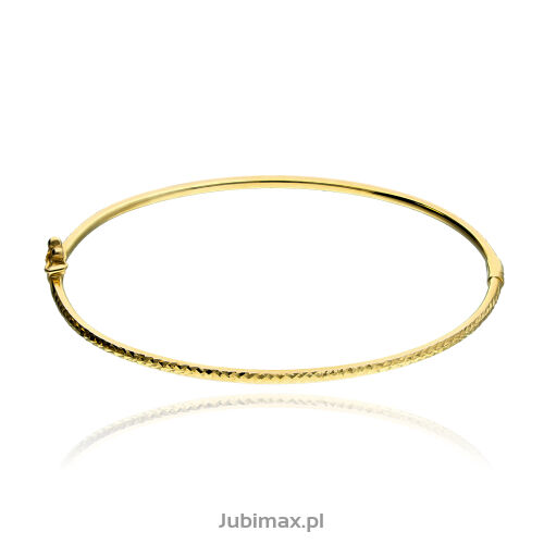 Bransoletka złota pr.333 sztywna ryflowana 19cm