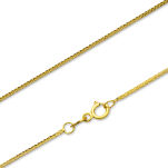 Łańcuszek złoty pr.585 spiga diamentowana 42cm