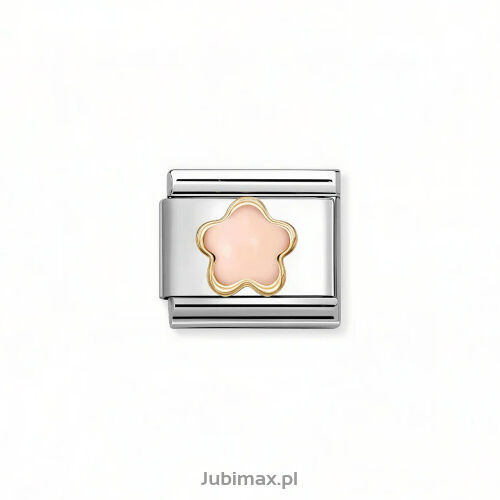 Nomination Link Gold 18K 030522-10 Koral różowy