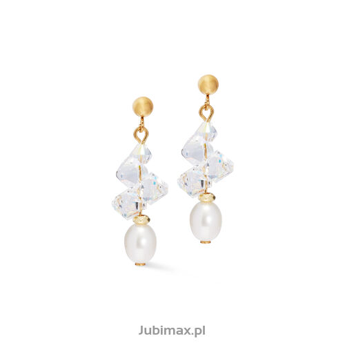 Kolczyki Coeur de Lion 1136-21-1816 Dancing Crystals & Pearls gold