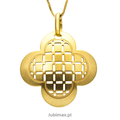 Zawieszka złota pr.585 koniczyna