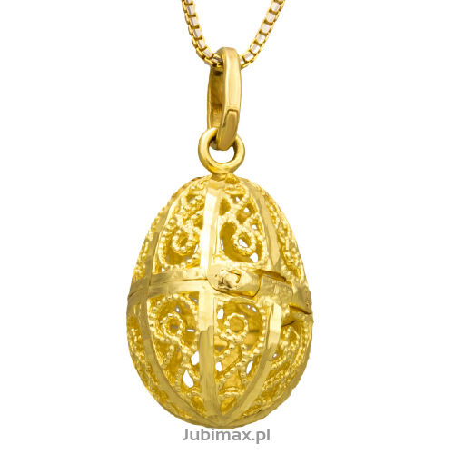 Zawieszka złota pr.333 jajko Faberge