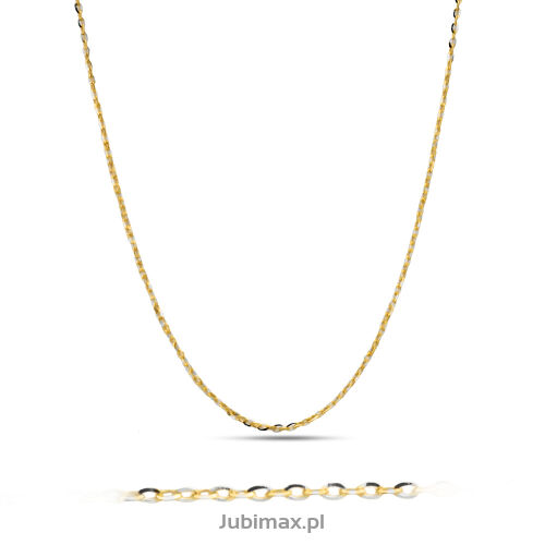 Łańcuszek złoty pr.585 ankier diamentowany 45 cm