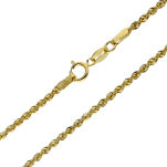 Łańcuszek złoty pr.375 kordel 42cm