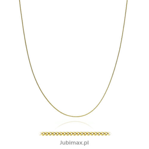Łańcuszek złoty pr.375 pancerka 45cm