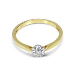 Pierścionek z brylantem 0,052ct r15