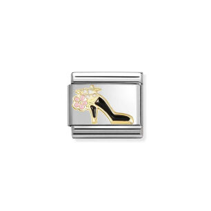 Nomination Link Gold 18K 030272-95 Szpilka z kwiatem