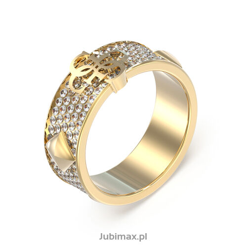 Pierścionek Guess UBR03278JWYG-56 4G Forever