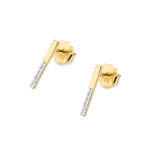 Kolczyki z brylantami CK29 0,05ct żółte złoto