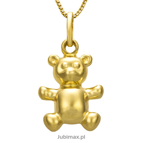 Zawieszka złota pr.585 miś