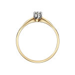 Pierścionek z brylantem 0,08ct r12